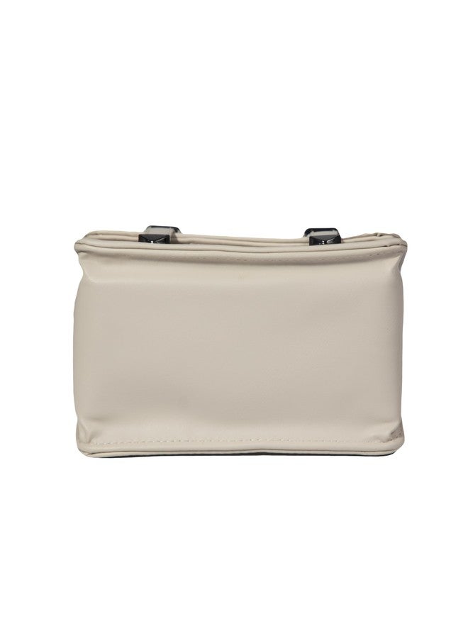 Heartbeat Crossbody Sling Bag for Women | Stylish crossbody sling bag for girls/women (Beige) 2.73 ltrs - Image 3